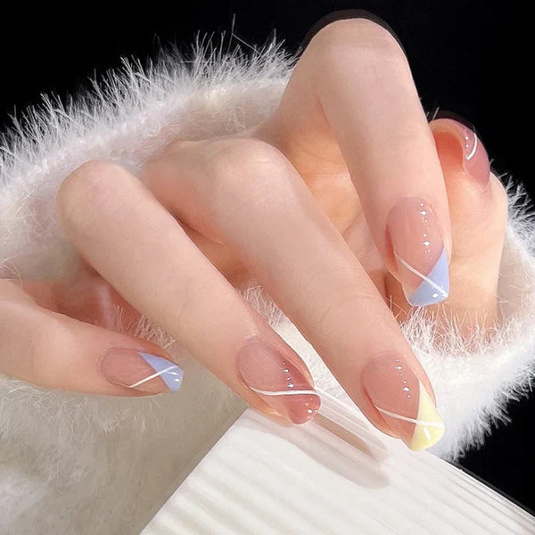 Basic Color Mixed - Press On Nail Set Of 24