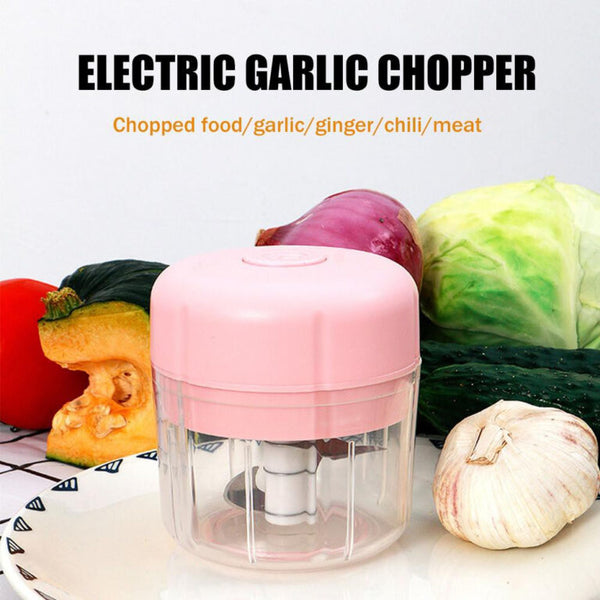 Wireless Electric Garlic Press & Mini Meat Grinder – Your Versatile Kitchen Helper!