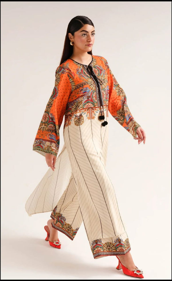 Premium Silky Lawn 2-Piece Suit – Meerub Digital Print