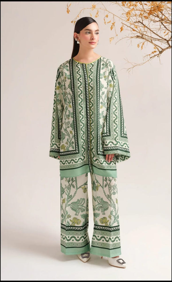 Premium Silky Lawn 2-Piece Suit – Meerub Digital Print